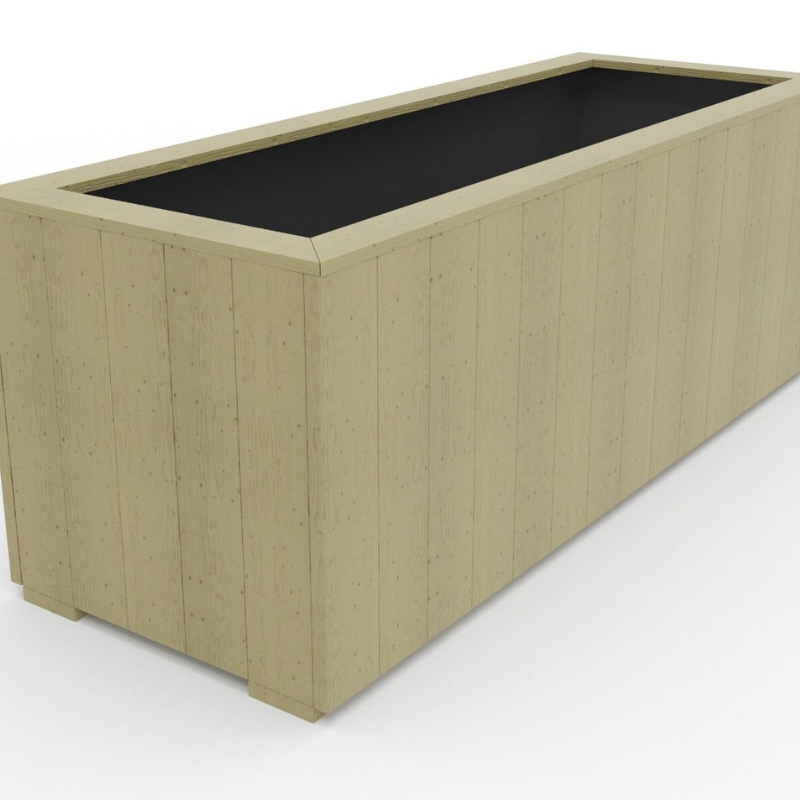 Handmade Wooden Planter Box – Rustic Outdoor Garden Planter for Flowers, Herbs & Plants