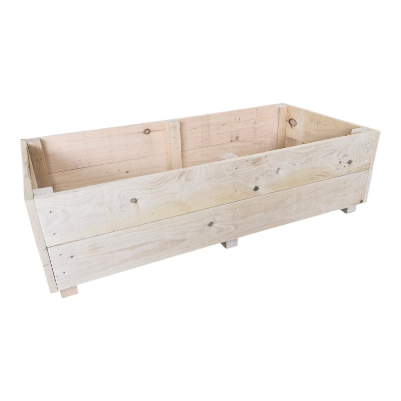 Handmade Wooden Raised Garden Planter – Rustic Outdoor Planter Box for Flowers & Vegetables