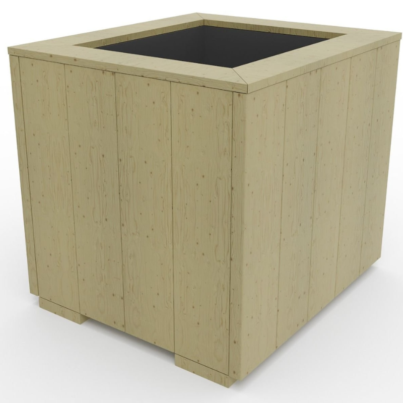 Handmade Wooden Planter Box – Rustic Outdoor Garden Planter for Flowers, Herbs & Plants