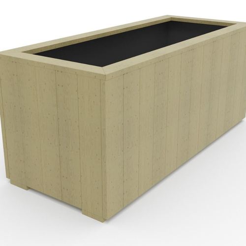 Handmade Wooden Planter Box – Rustic Outdoor Garden Planter for Flowers, Herbs & Plants