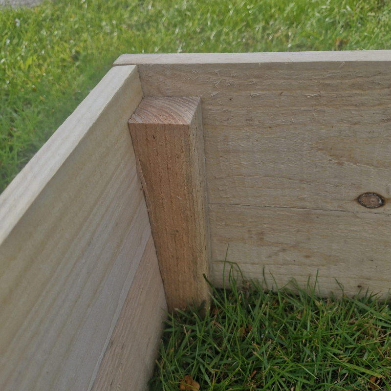 Handmade Wooden Raised Garden Planter – Rustic Outdoor Planter Box for Flowers & Vegetables