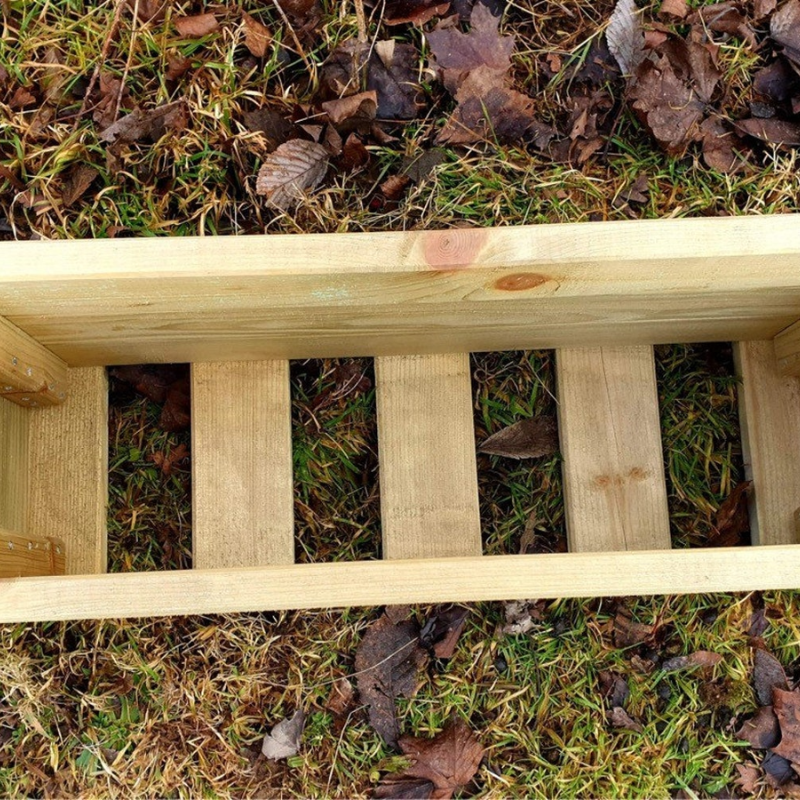 Handmade Wooden Garden Planter Box – Rustic Raised Planting Trough for Flowers & Herbs