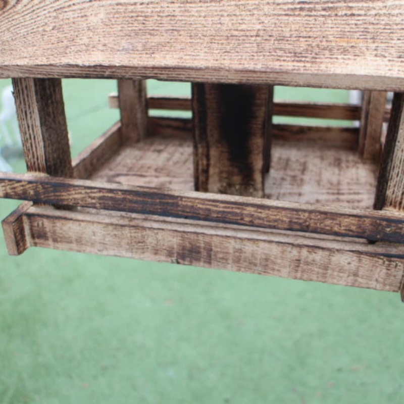 Handmade Wooden Bird Feeder – Large Garden Bird House for Wild Birds