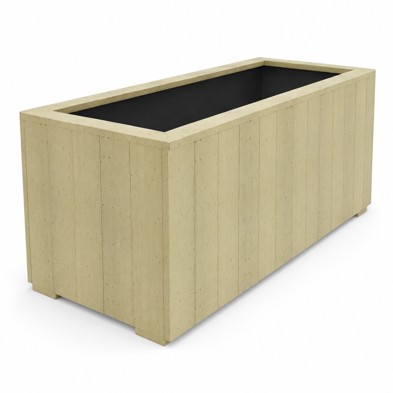 Handmade Wooden Planter Box – Rustic Outdoor Garden Planter for Flowers, Herbs & Plants